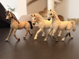 Schleich Pferde Set 3 Figuren gebraucht guter Zustand