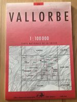Landkarte Vallorbe 1:100’000