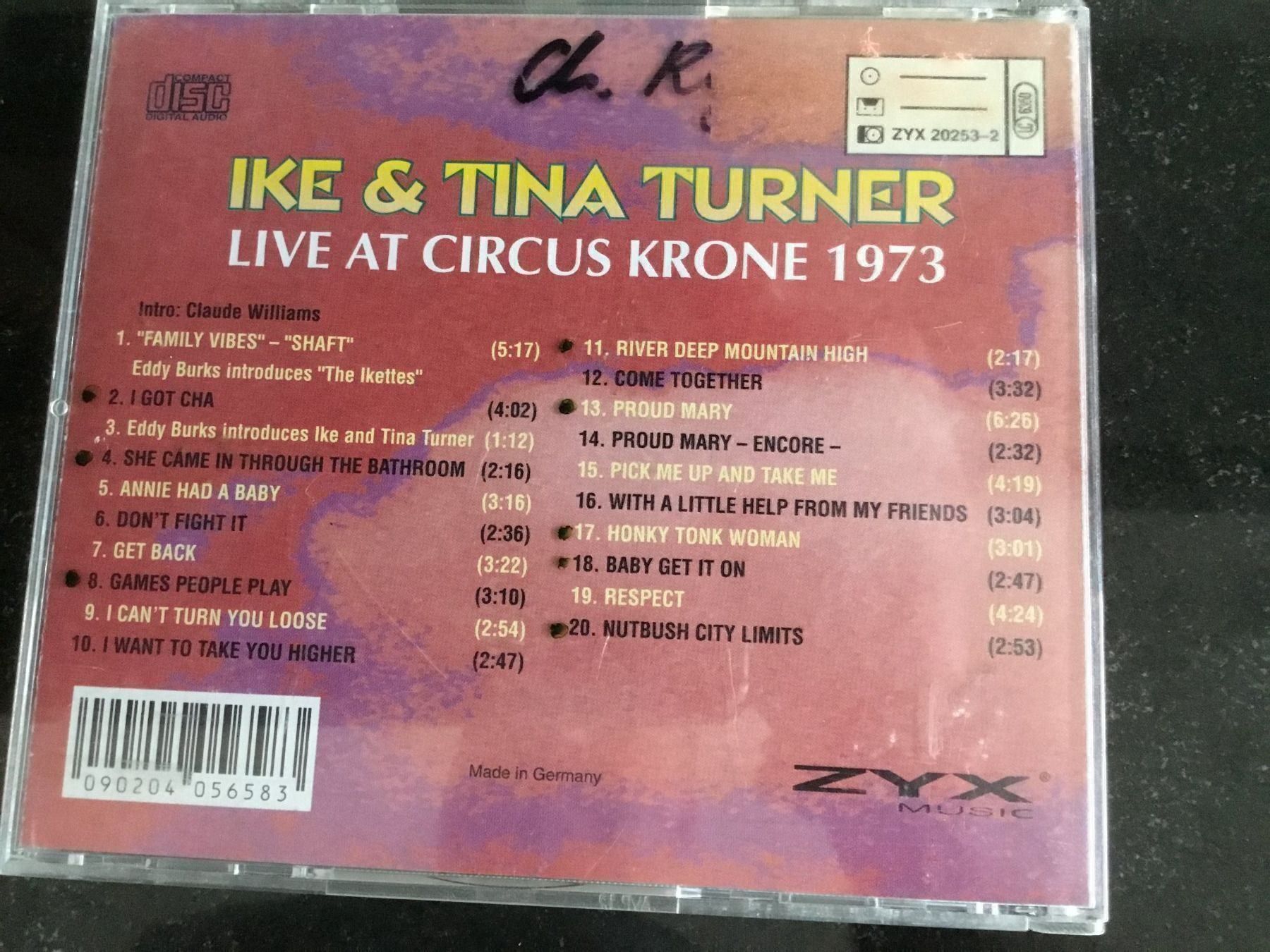 CD: Ike & Tina Turner Live at Circus Krone – Usato da Rüti ZH venduto da alumedien 1