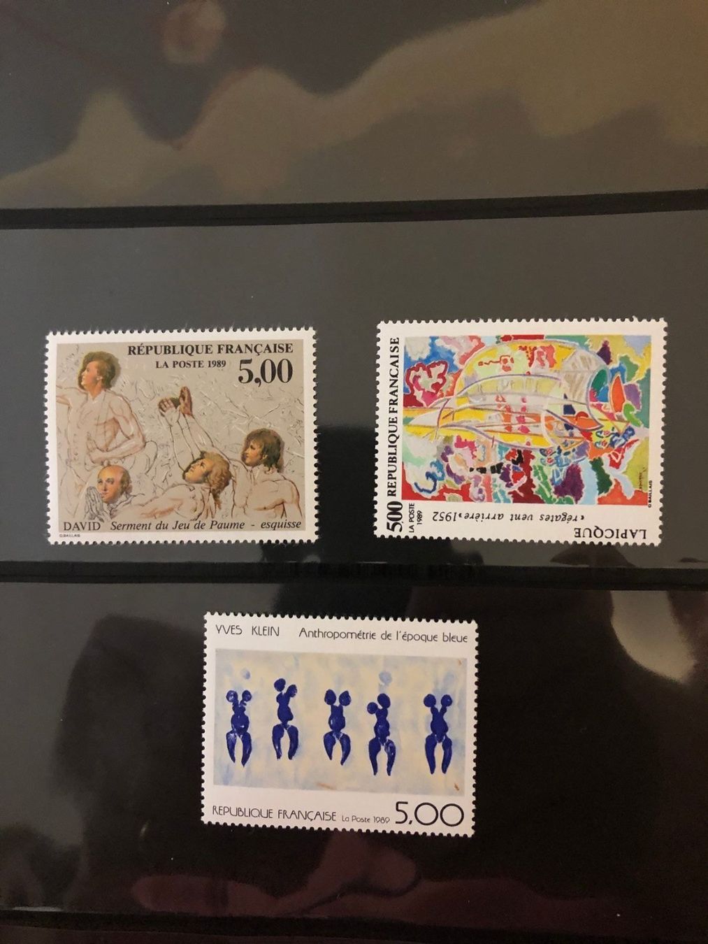 Tutti i francobolli: Musée imaginaire 1989 3 tableaux neufs** – Nuovo e nell'imballaggio originale da Lausanne venduto da ffhoud