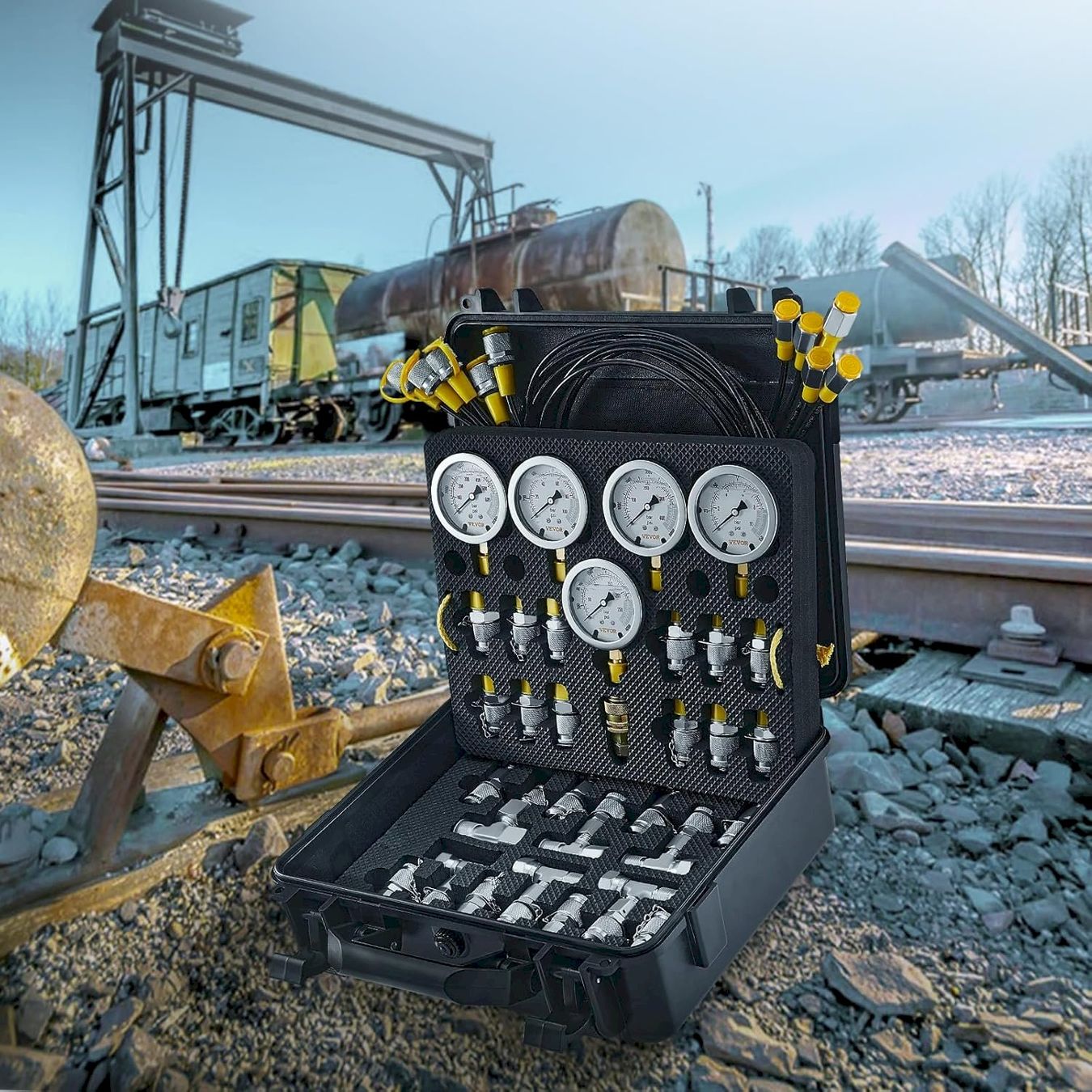 Misurare: VEVOR Hydraulikdruck-Testkit – Nuovo e nell'imballaggio originale da Bottighofen venduto da zaap 7