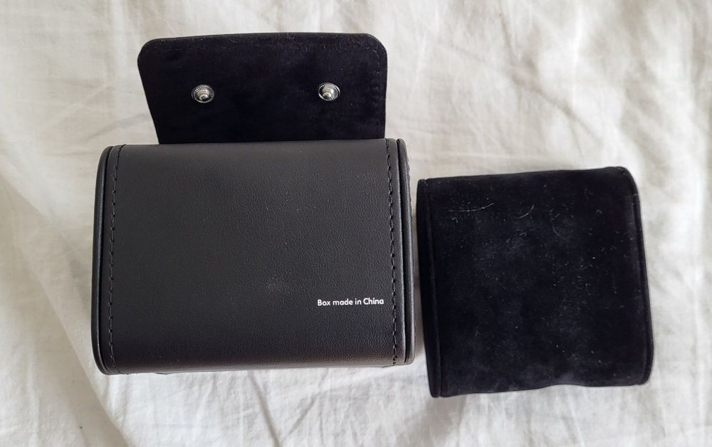 Étui De Voyage à Remontoir Pour Montre Unique Avec Similicuir Noir