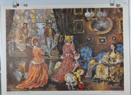 Schulwandbild Mode (1850) Emilio Beretta 1973 #marx