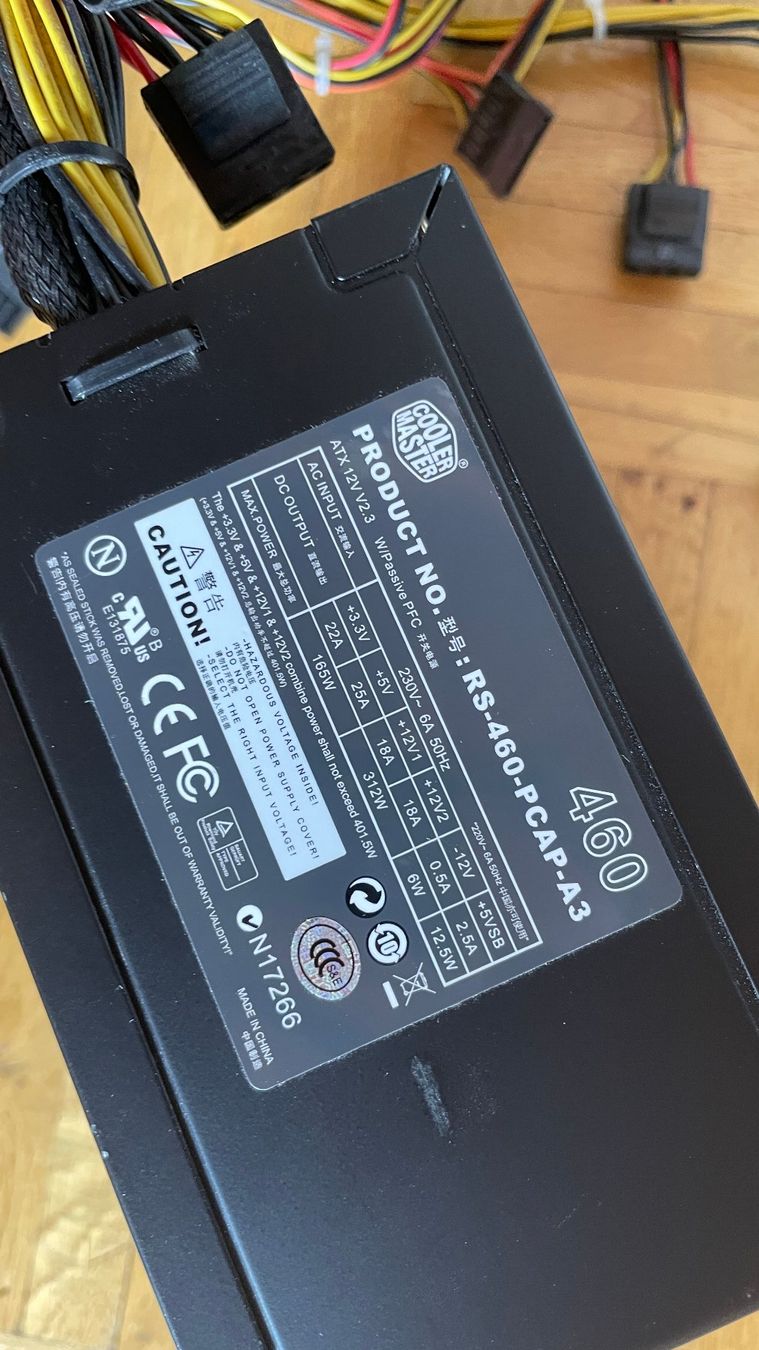 PC: PC Netzteil Cooler Master RS-460-PCAP-A3 460W – Usato da Glattfelden venduto da cybermaxx 3