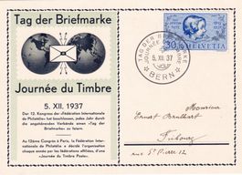 Tag der Briefmarke 1941 Bern 5.12.1937