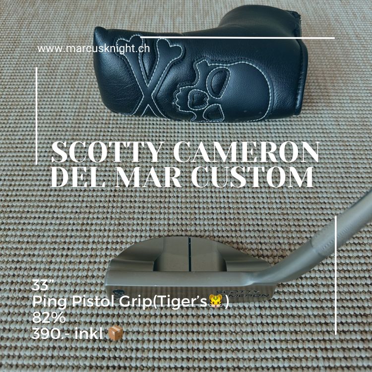 Poignée De Putter Scotty Cameron Matador Rouge - Taille Moyenne, Caoutchouc, Neuf Dans Son Emballage