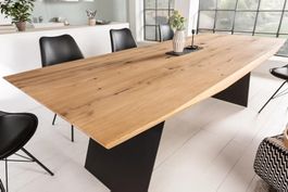 ESSTISCH EICHE MIT SCHWEIZER KANTE  200X100CM   SALE -50%