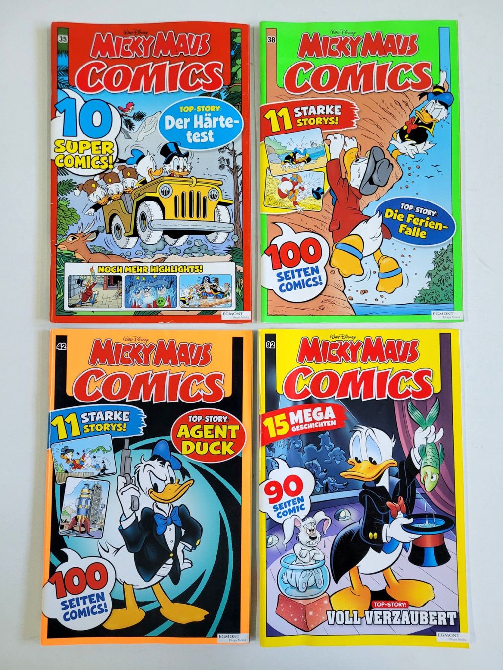 Comics: 4 Micky Maus Comics Nr.35,38,42,92 – Gebraucht aus Schöftland von huair