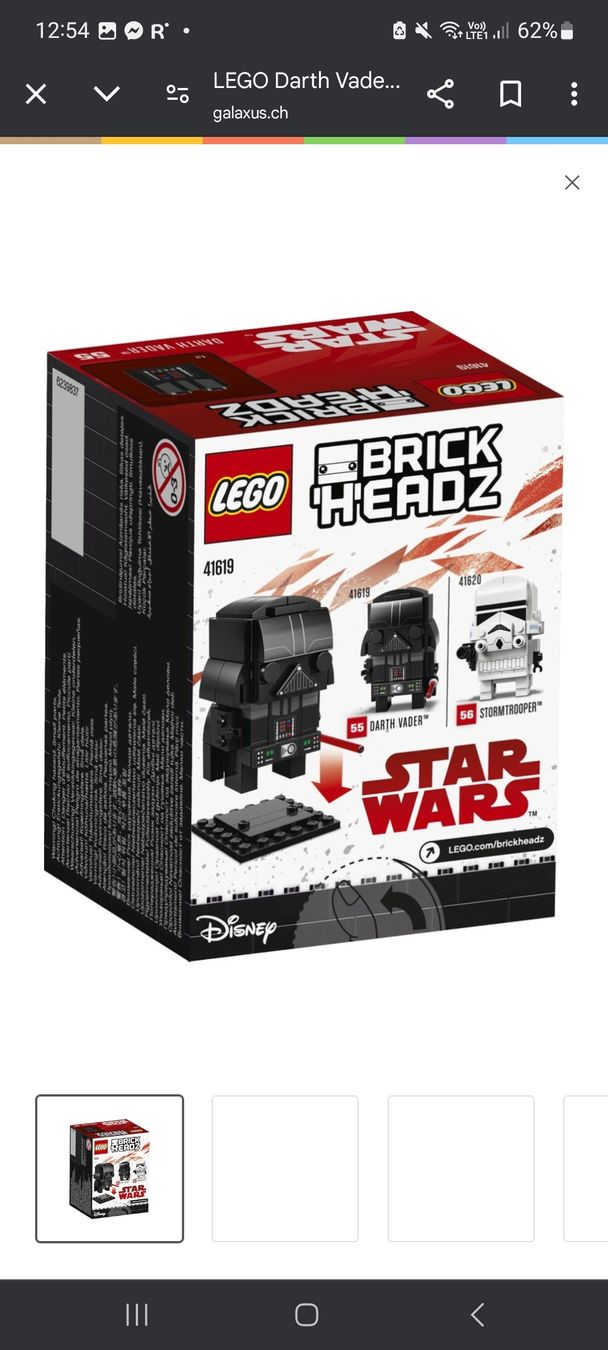 Lego Kit di costruzioni: Lego Brickheadz Darth Wader – Nuovo (secondo la descrizione) da Liestal venduto da swary007 1