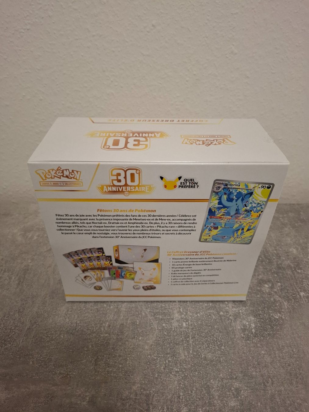 Pokémon Carte collezionabili: 30th Celebration Elite Trainer Box -FR- , 30th Anniversary – Nuovo e nell'imballaggio originale da Winterthur venduto da andrekeller95 2