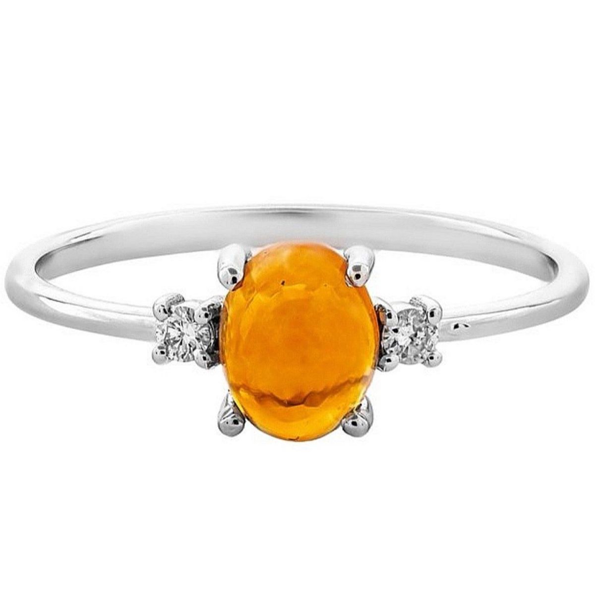 Bagues: 0.82tcw Opal Ring 14k Weissgold – Neuf (Voir description) à Untersiggenthal par TimeandShine