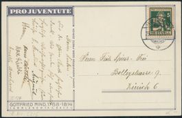 1916 - Pro Juventute Karte - Feuerthalen ZH
