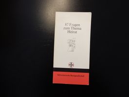 Ratgeber "87 Fragen zum Thema Heirat" UBS Antik 1974