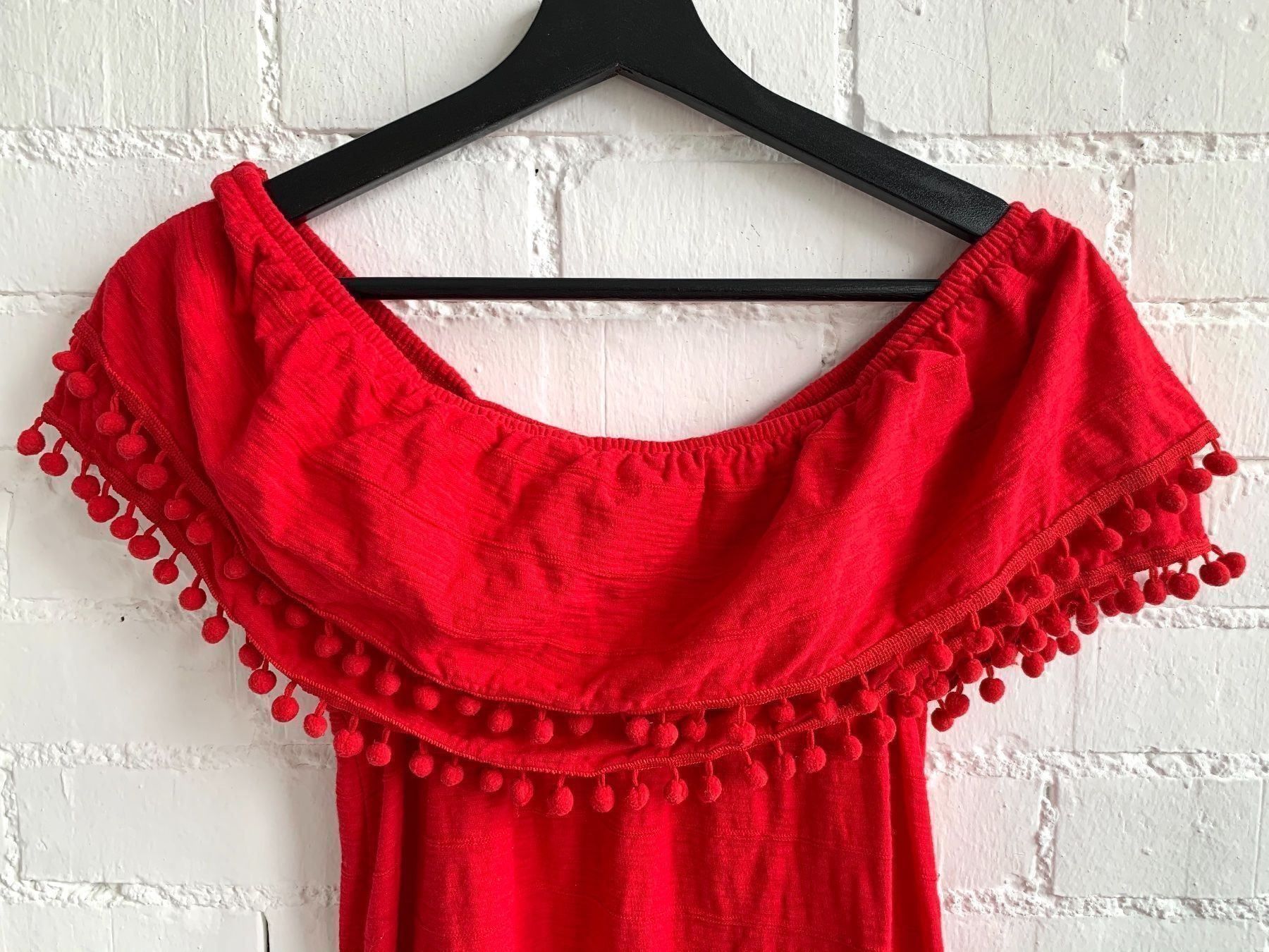 Zara Kleider: Rotes schulterfreies Kleid von Zara – Gebraucht aus Bern von Fraeuleinhonig 3