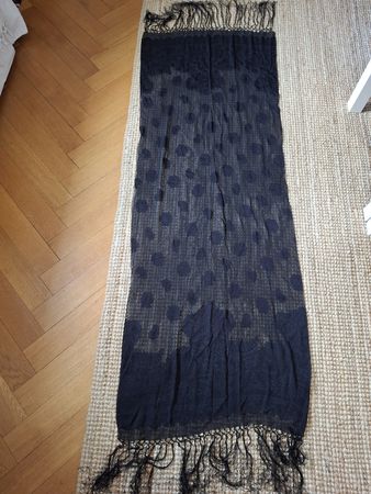 Étole 200x60cm noire 
