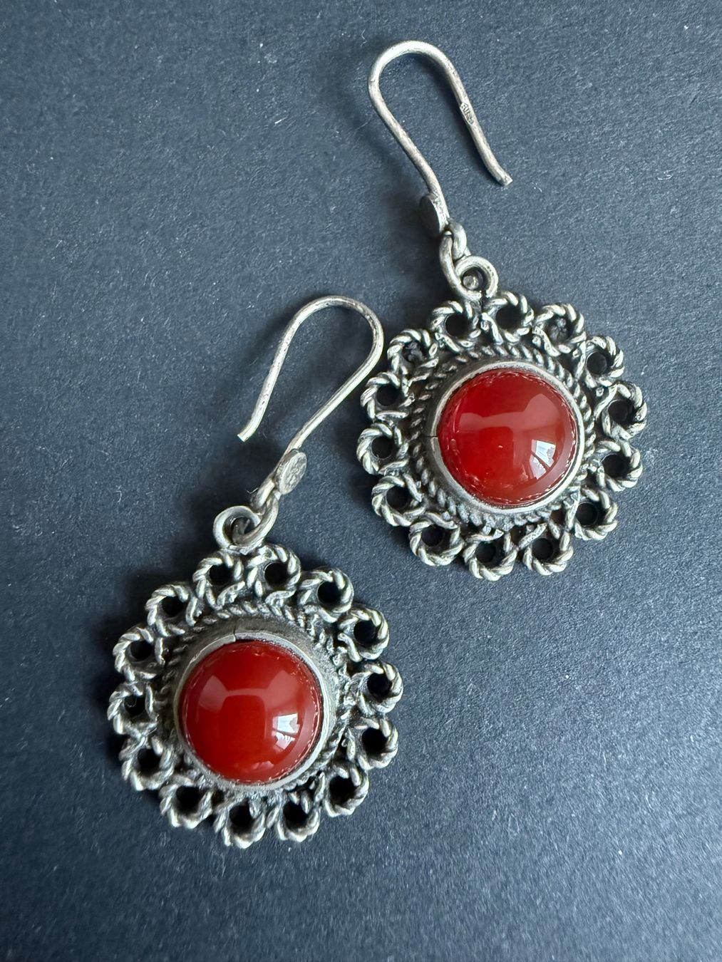 Orecchini pendenti & Orecchini a lobo: Vintage Silber Ohrringe mit Karneol 925 – Usato da Spiegel b. Bern venduto da Rogger72 1