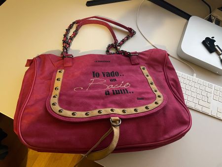 LE PANDORINE TASCHE - NEU - LEDER - PINK