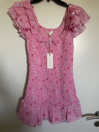 Robe d'été Loveshackfancy rose taille M 🌸 NEUVE