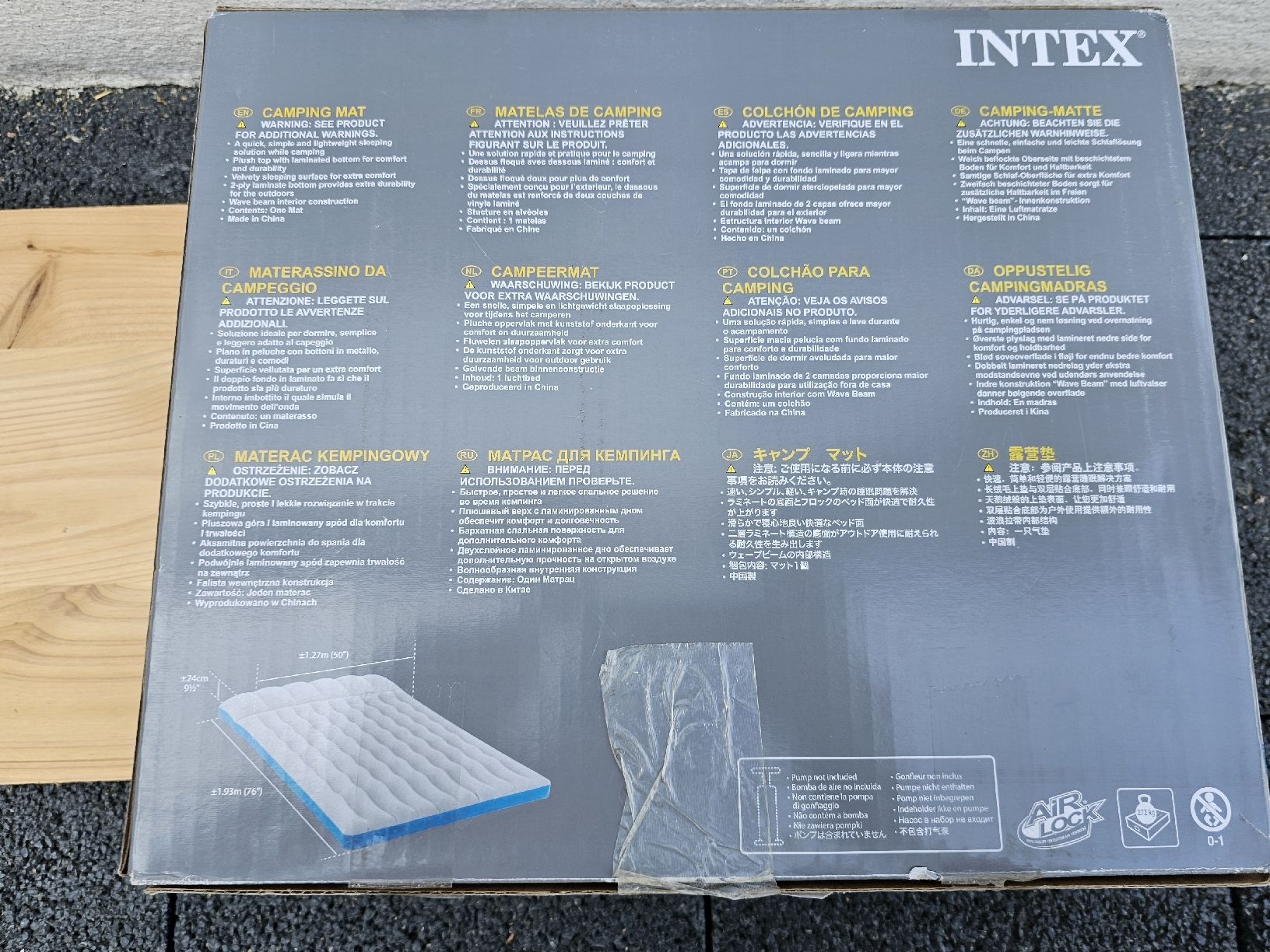 Materassi: Intex Camping Mat 24cm height 1.93m x 1.27m – Usato da Täuffelen venduto da migueldesousa 2
