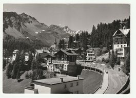 Alte Postkarte 1965, Arosa Dorfstrasse, Graubünden, Selten