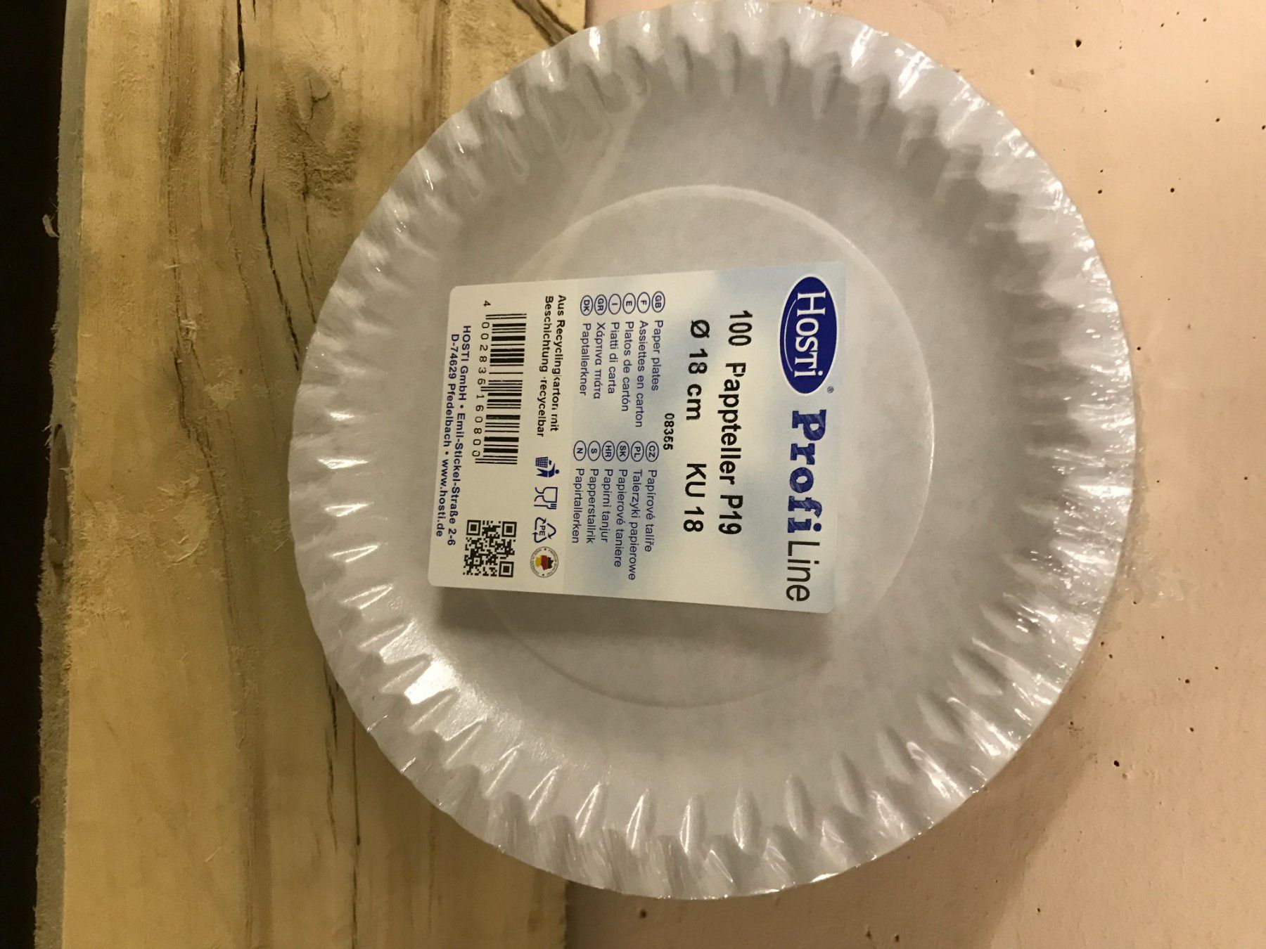 Piatti: 100 Pappteller aus Karton rund 18cm – Nuovo e nell'imballaggio originale da Olten venduto da Einwegparadies 1
