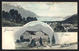 Goldau, Gesamtansicht und Hotel Hof Gold