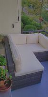 Verkaufe gemütliche Rattan-Lounge für Balkon/Terrasse