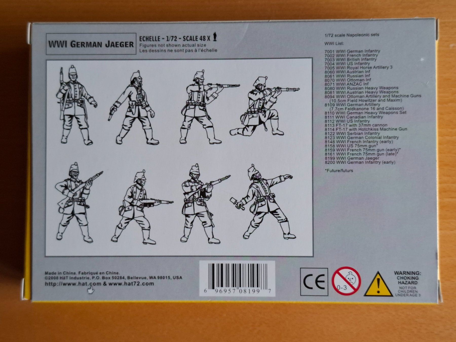 Kit di modellismo & Modellini statici: HäT 1/72 WW l German Jaeger – Nuovo e nell'imballaggio originale da Diepoldsau venduto da beeteutel 1