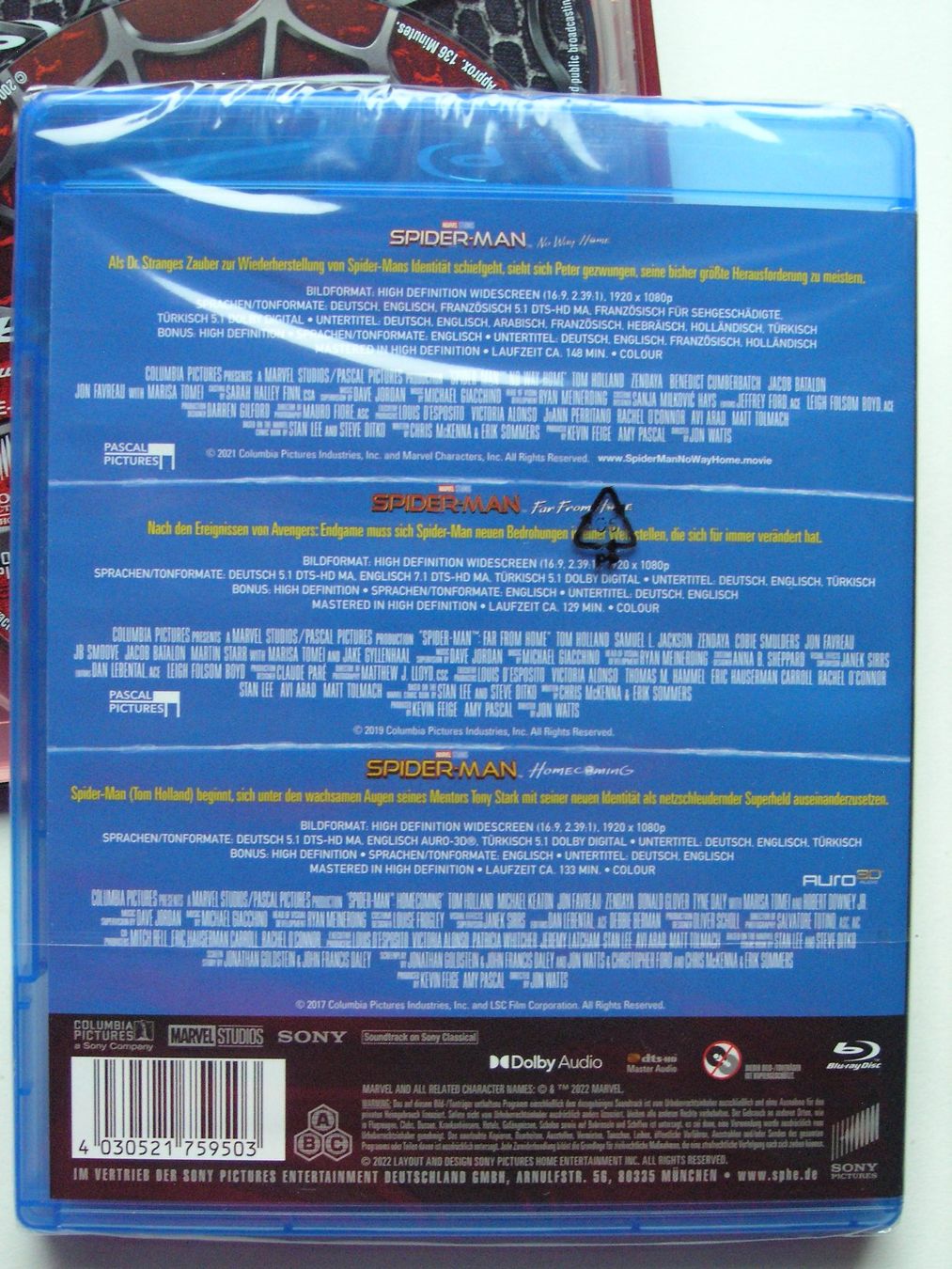 Tous les DVDs: SPIDER-MAN complete COLLECTION Bluray – Neuf (Voir description) à Zuzwil SG par vette13 4