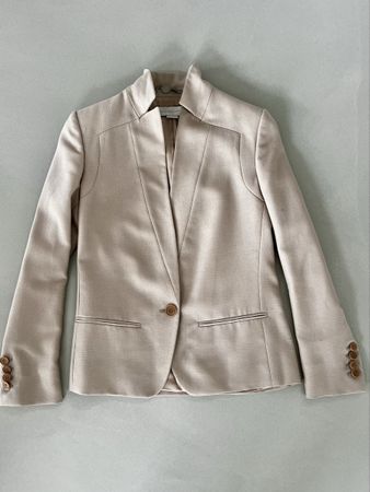Stella McCartney Blazer Beige 100% wool Size 40 100% Linen