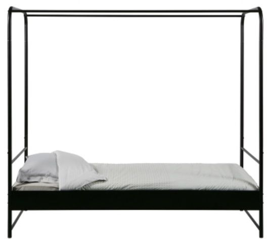 Letti: Schwarzes Himmelbett, Metall, 90 cm – Usato da Winterthur venduto da StellaMariabr