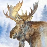 Serviette elk blue (1739) 2Stk.