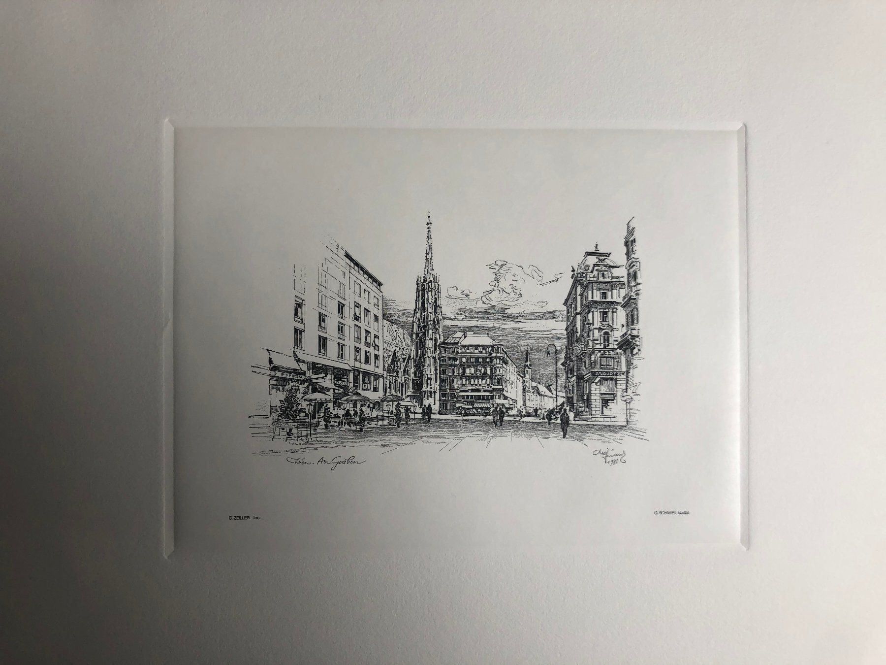 Incisioni: 1 gravure en taille-douce de Vienne – Usato da Charmey (Gruyère) venduto da Rolando6