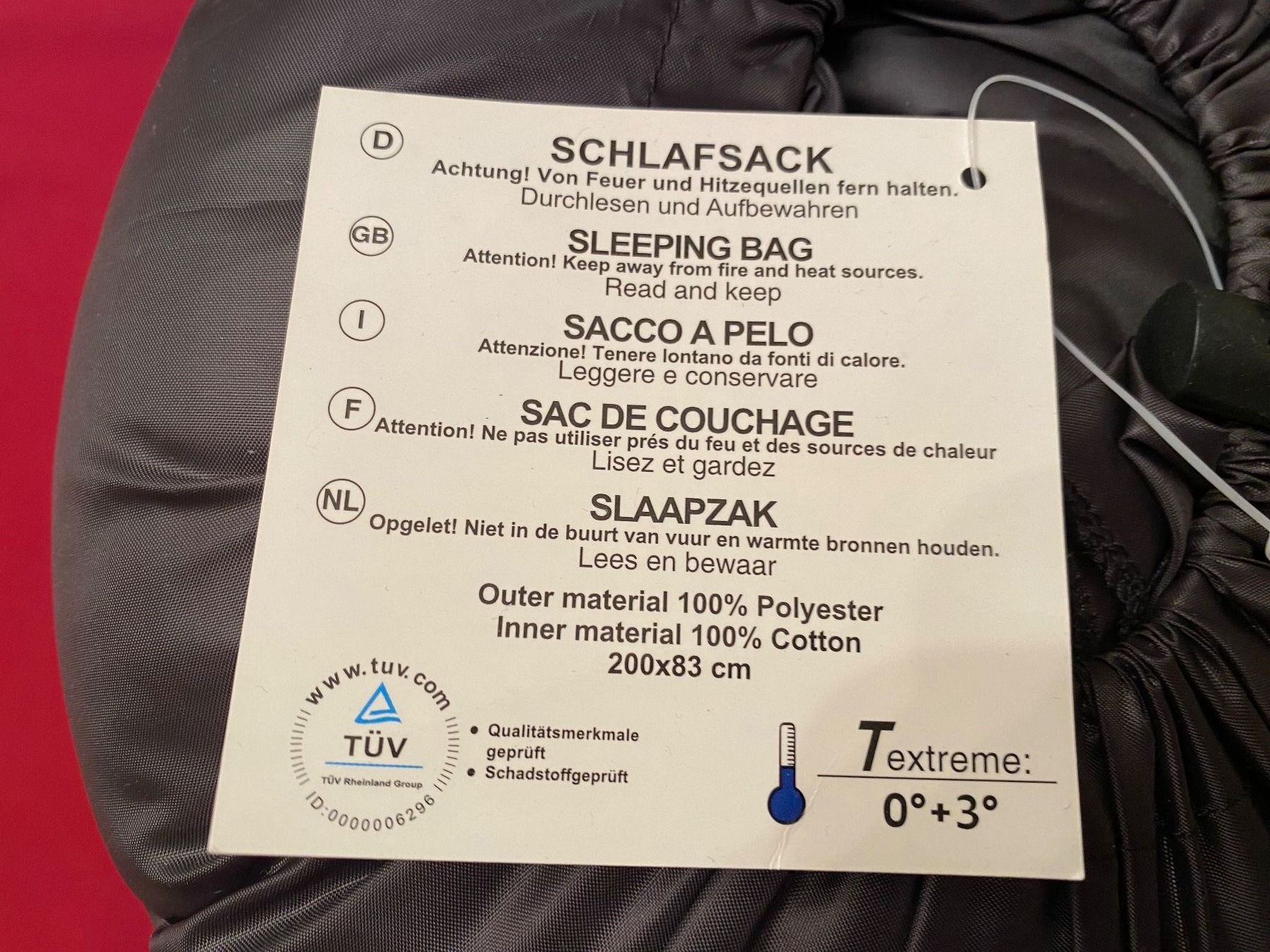 Maranello Schlafsack, schwarz/gelb, neu (Gebraucht) in Dietlikon fr CHF  27.5  mit Lieferung auf Ricardo kaufen