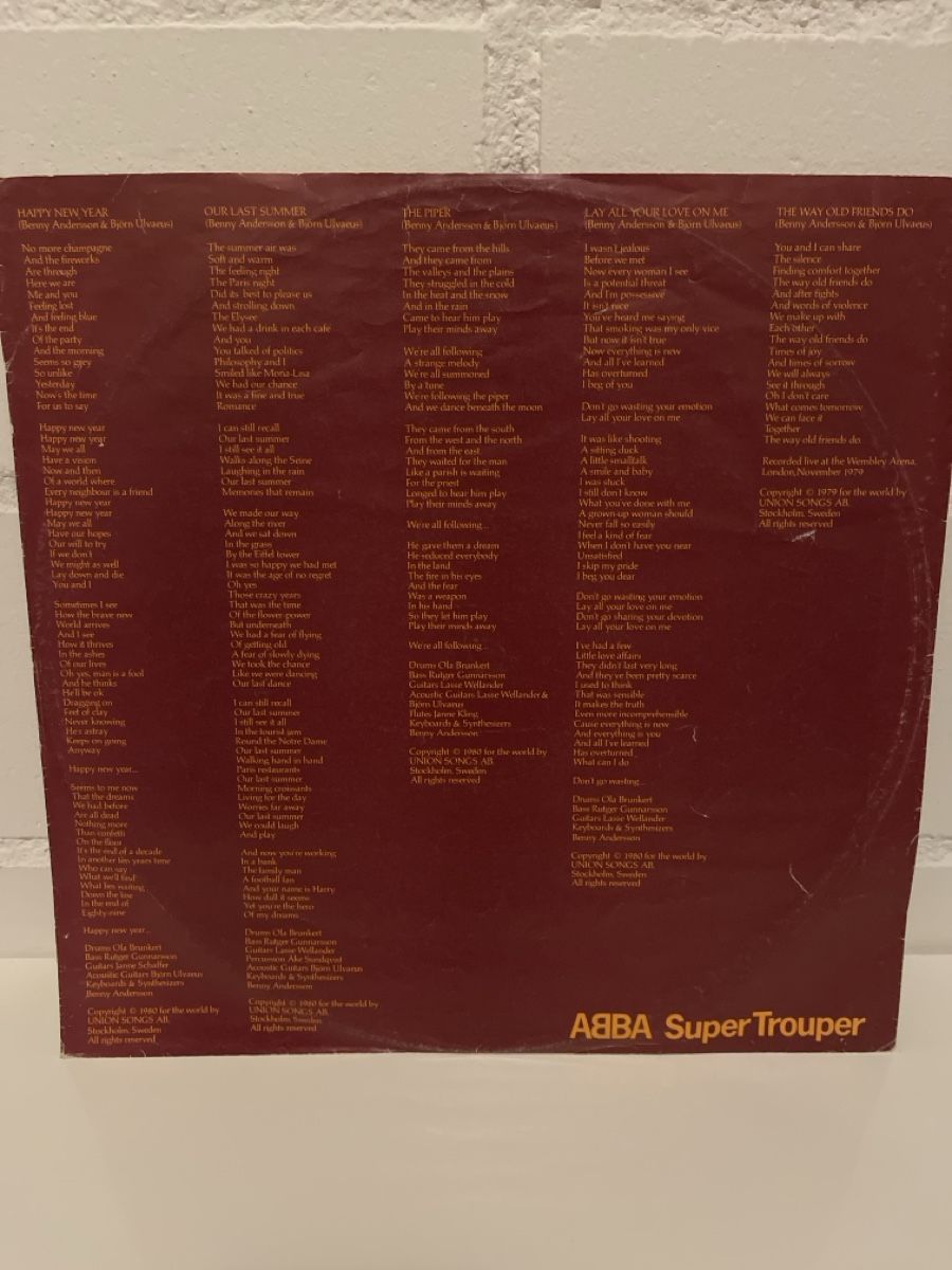 Dischi in vinile: Vinyl Schallplatte ABBA Super Trouper – Usato da Unterkulm venduto da AnoliOccasion