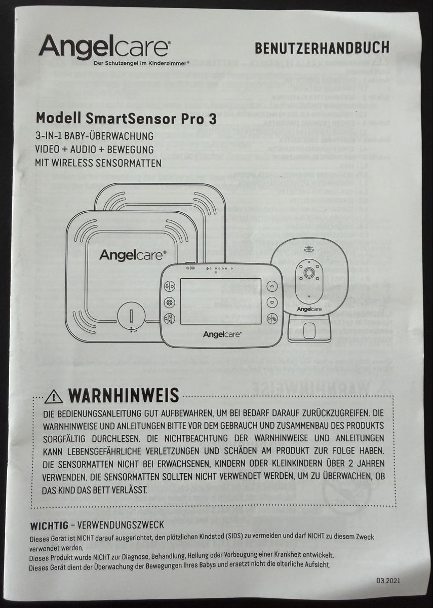 Angelcare Babyphone: AngelCare SmartSensor Pro 3 – Nuovo (secondo la descrizione) da Täuffelen venduto da muuwurf 1