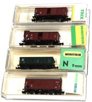 Minitrix - Set mit 4 Güterwagen - aus Sammlung - Neu