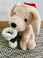 weihnachtlicher Plüschhund – Höhe ca. 17 cm