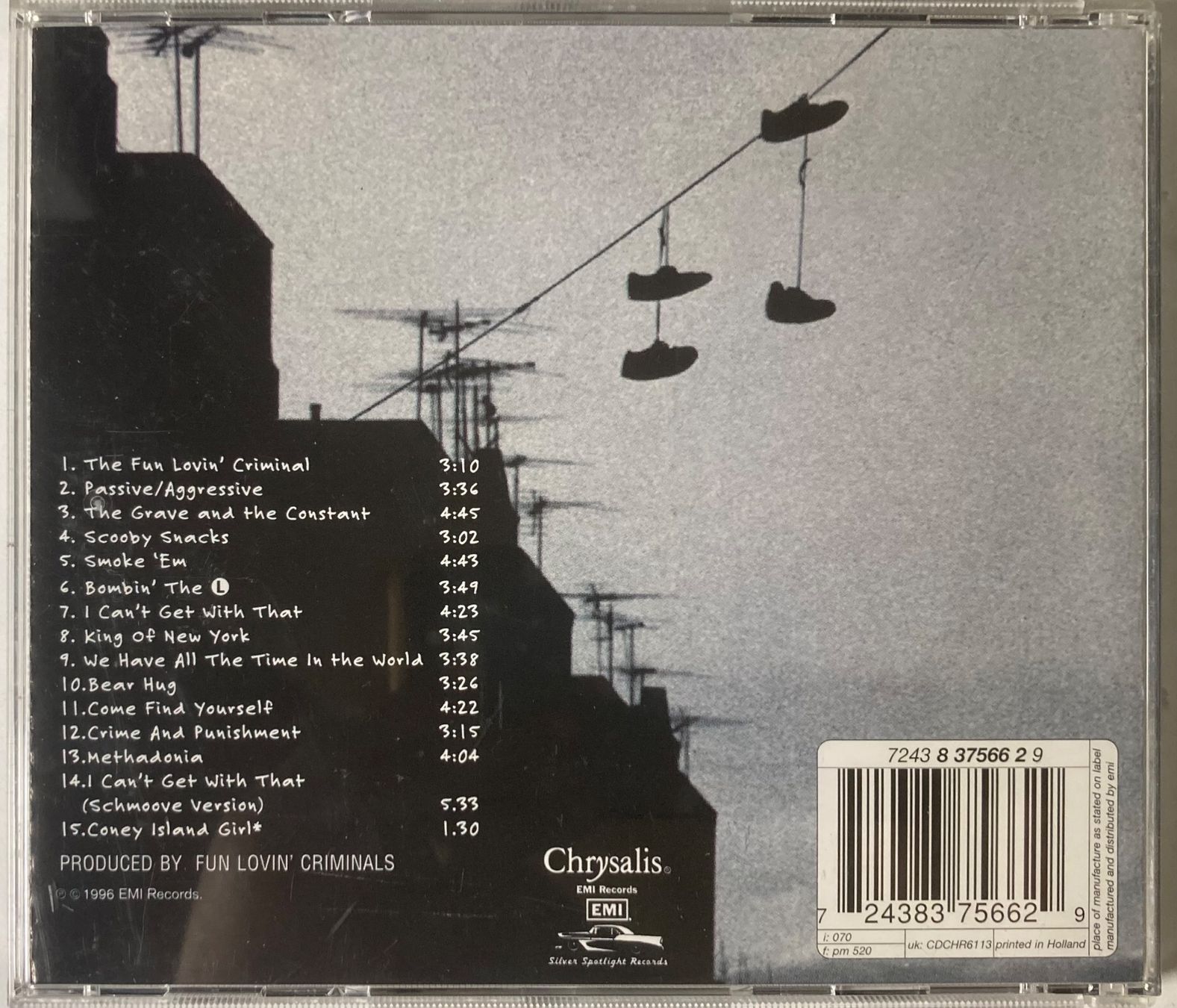 CD: FUN LOVIN' CRIMINALS - COME FIND YOURSELF – Usato da Poliez-Pittet venduto da Newtown-Records 1