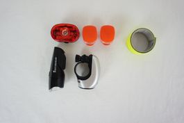 5er-Set Verschiedene Fahrradbeleuchtung