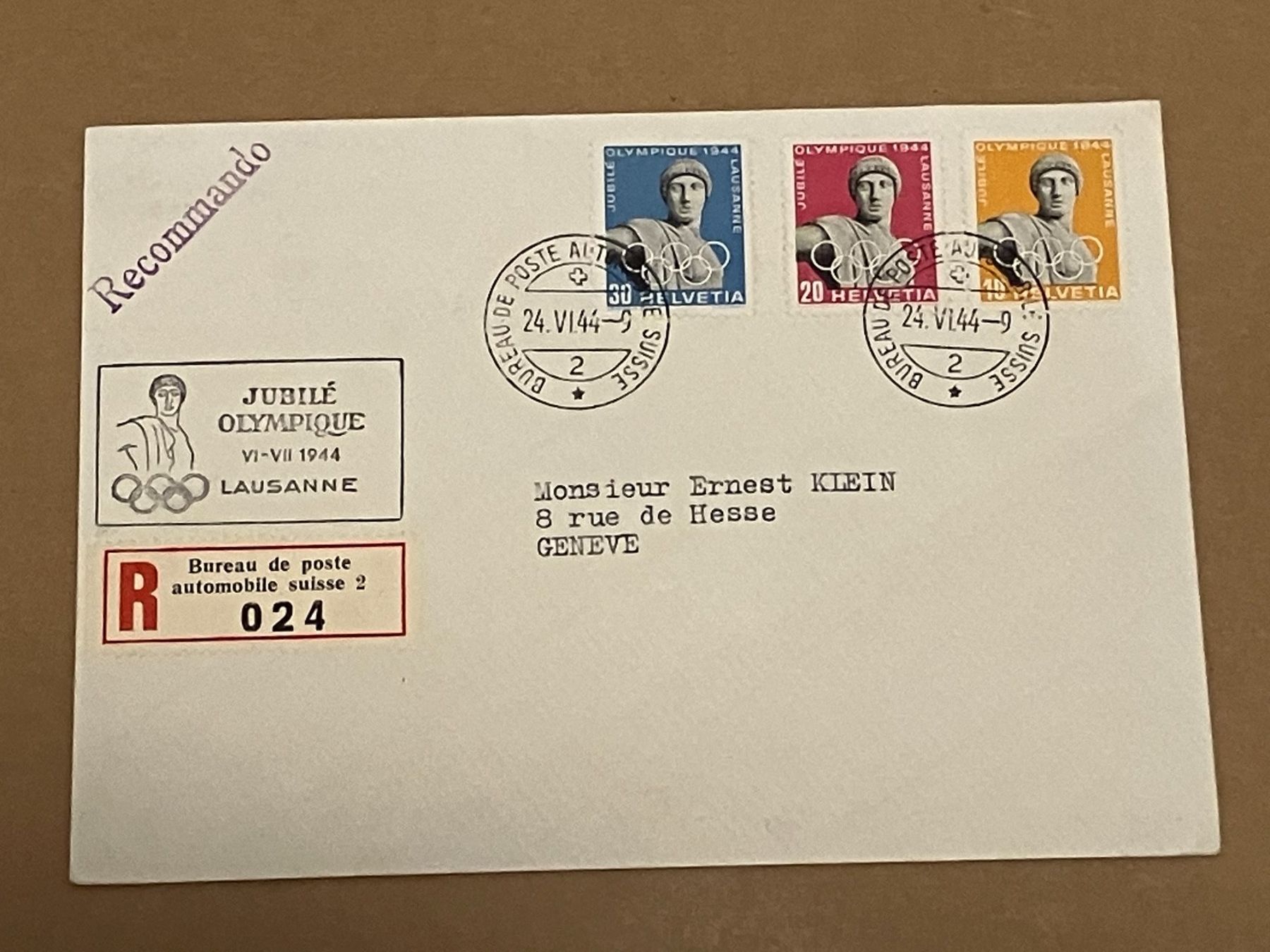 Tous les timbres: Einschreiben 1944 – D'occasion à Koblenz par Markenhimmel