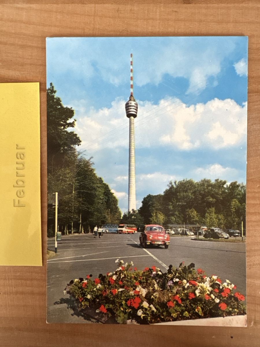Cartoline postali: AK von Fernsehturm in Stuttgart – Usato da Rümlang venduto da Kartenpost1
