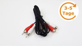 Audiokabel Cinch 2x Stecker/Kupplung 1.5
