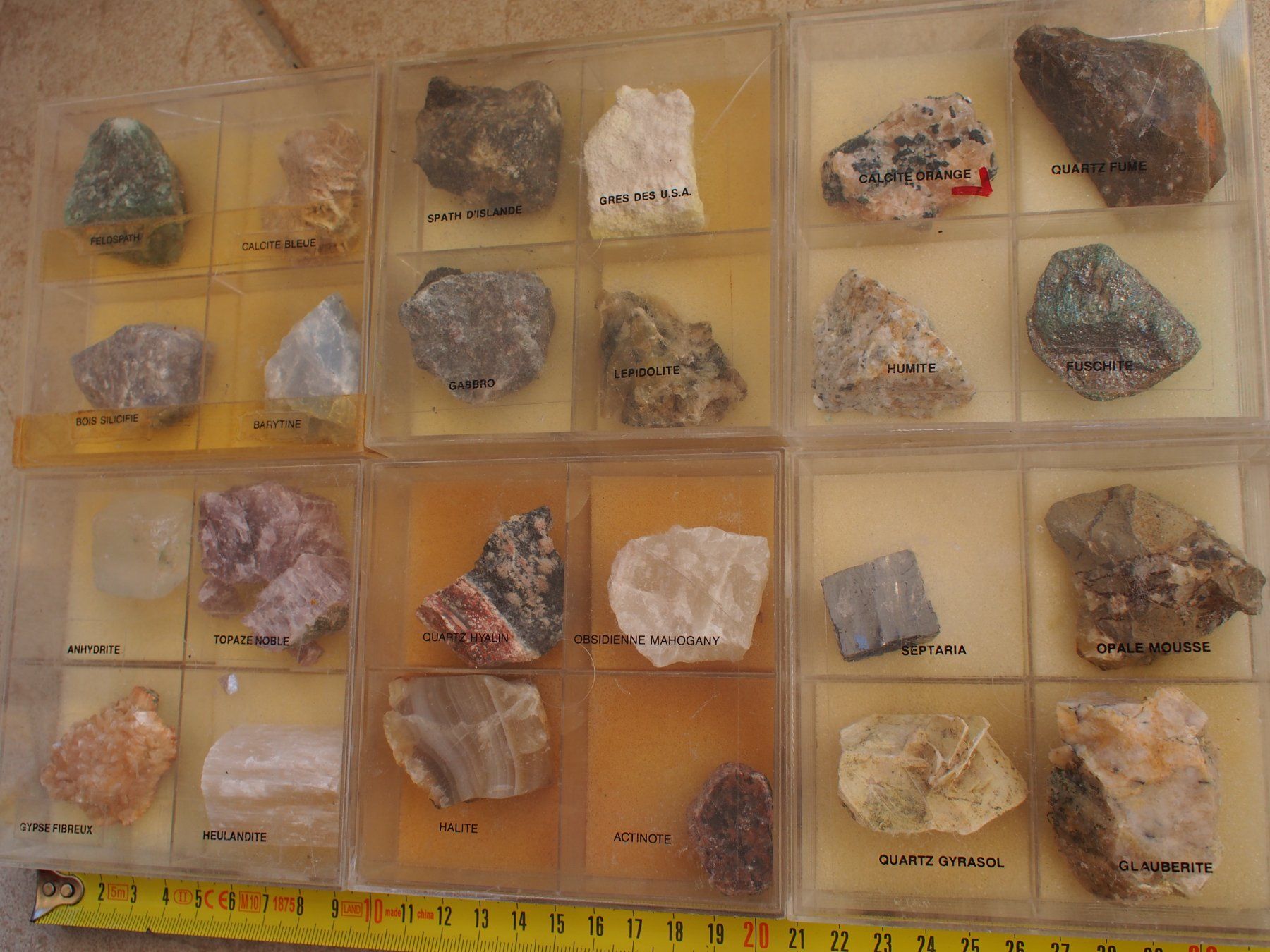 Mineralien & Heilsteine: 1. lot de pierres diverses 24 sortes – Gebraucht aus Ovronnaz von Etagne68 1