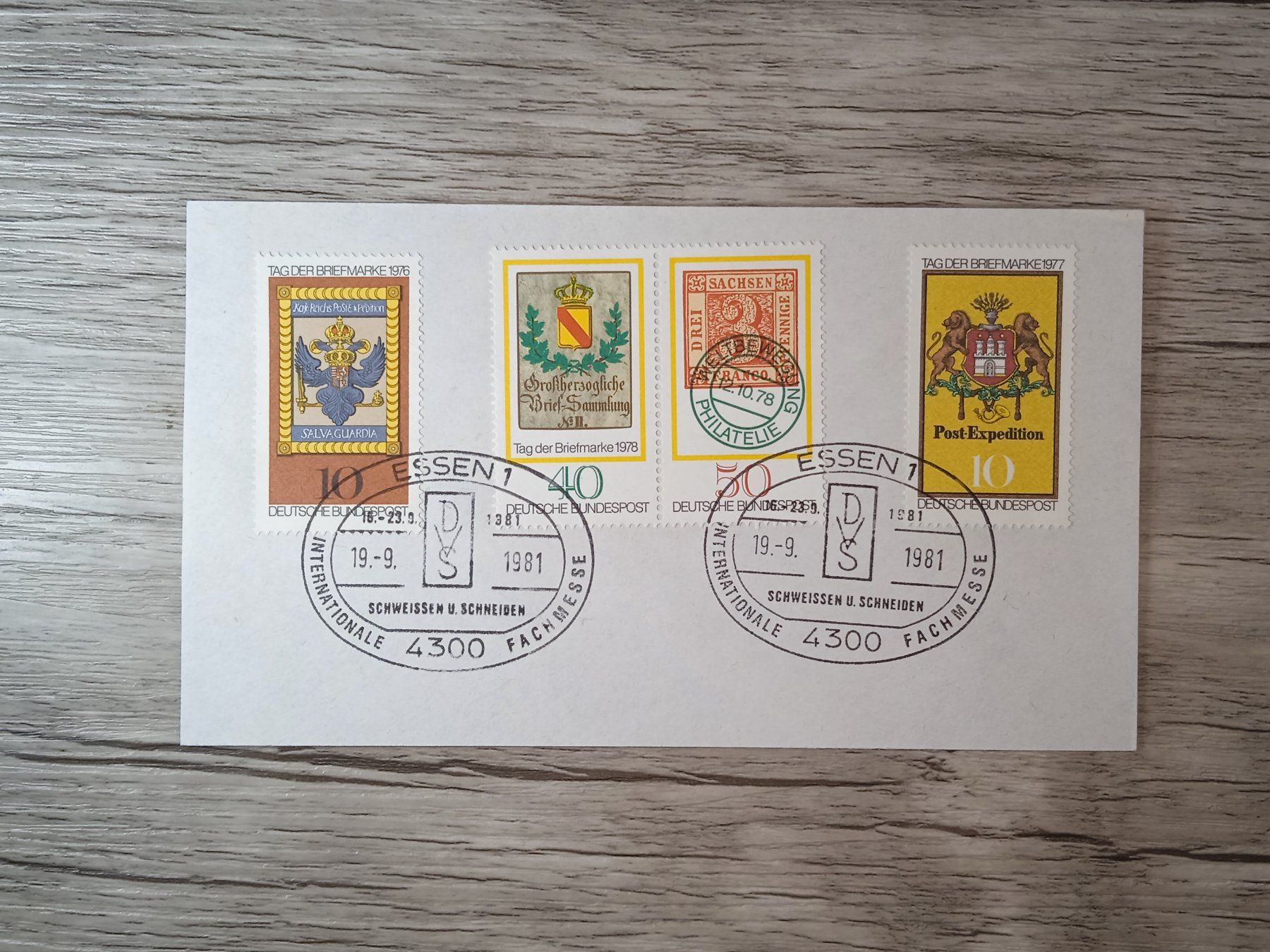 Tutti i francobolli: TR48 Enveloppe + Timbre Allemagne 1981 – Usato da Cousset venduto da Patrick_Collections