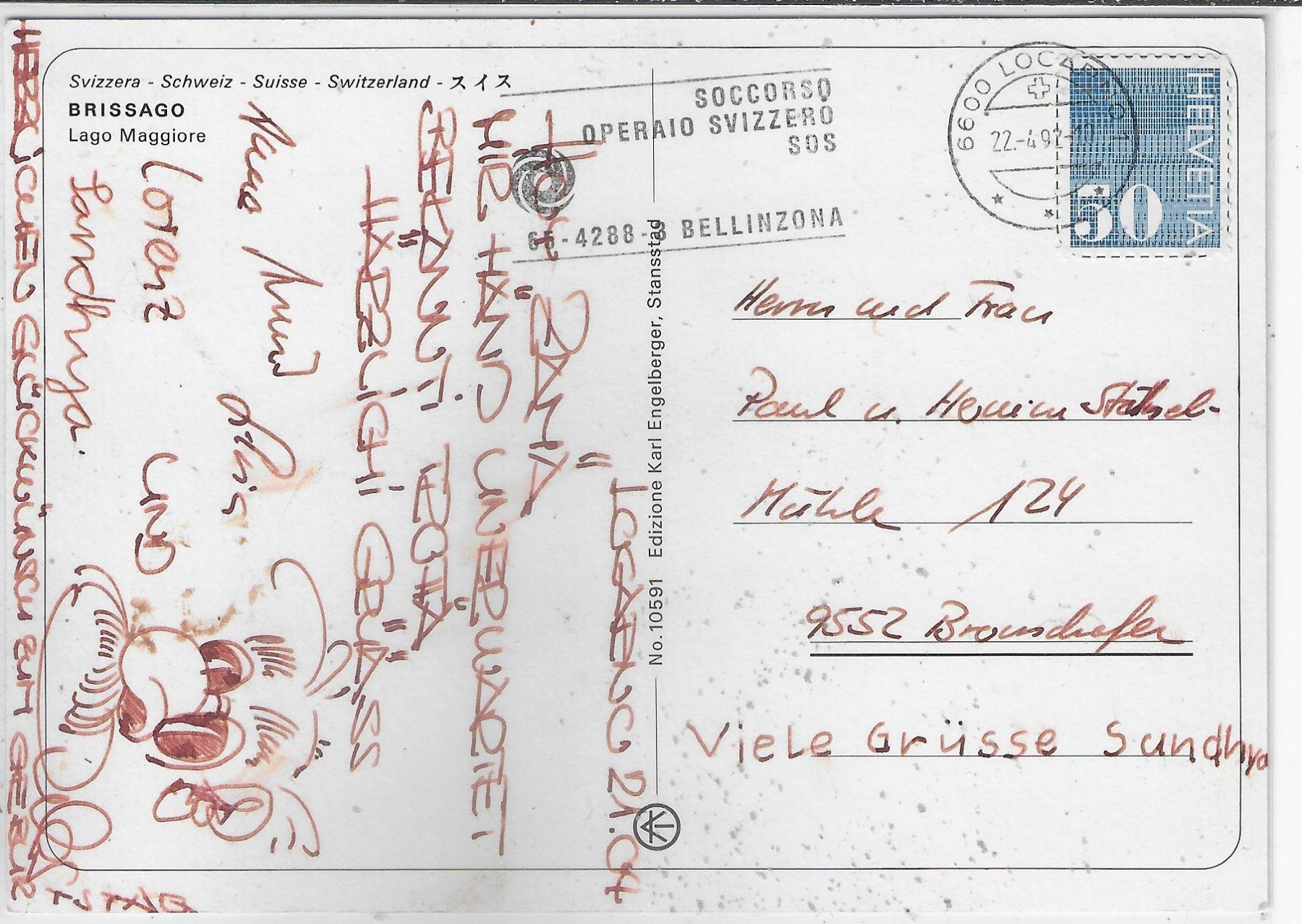Cartoline postali: Brissago - Multiview – Usato da Ettingen venduto da Kartenplanet 1