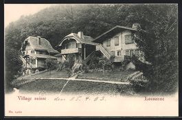 AK Lausanne, Village suisse, 1903