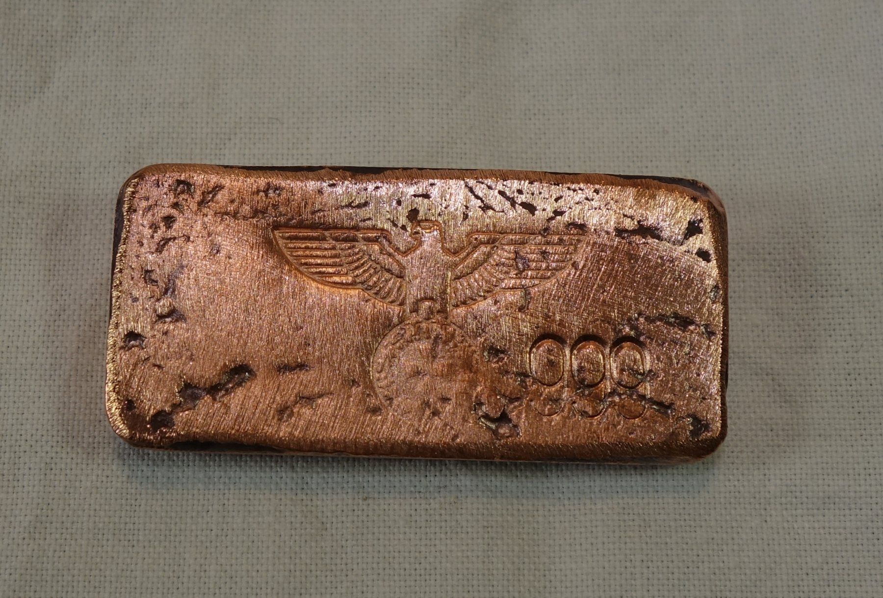 Metalli preziosi: Reichsadler Kupferbarren – Usato da Duggingen venduto da doogbua