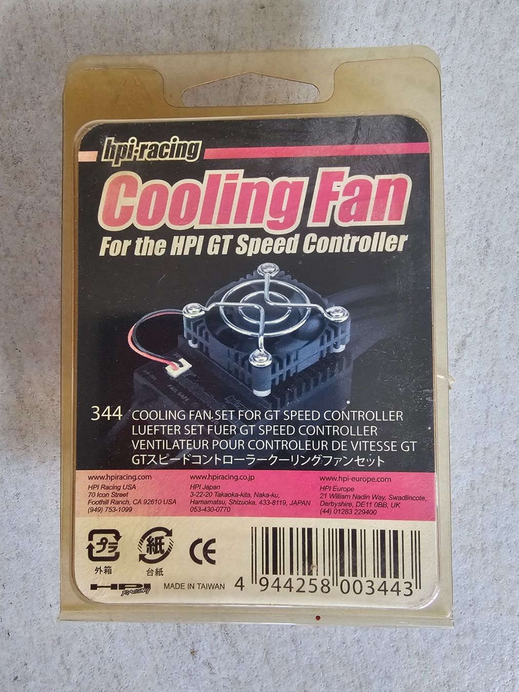 HPI RC Modellbau: RC HPI Racing #344 - COOLING FAN SET FOR GT SPEED CONTROLLER – Neu und originalverpackt aus Yvonand von Li_poch