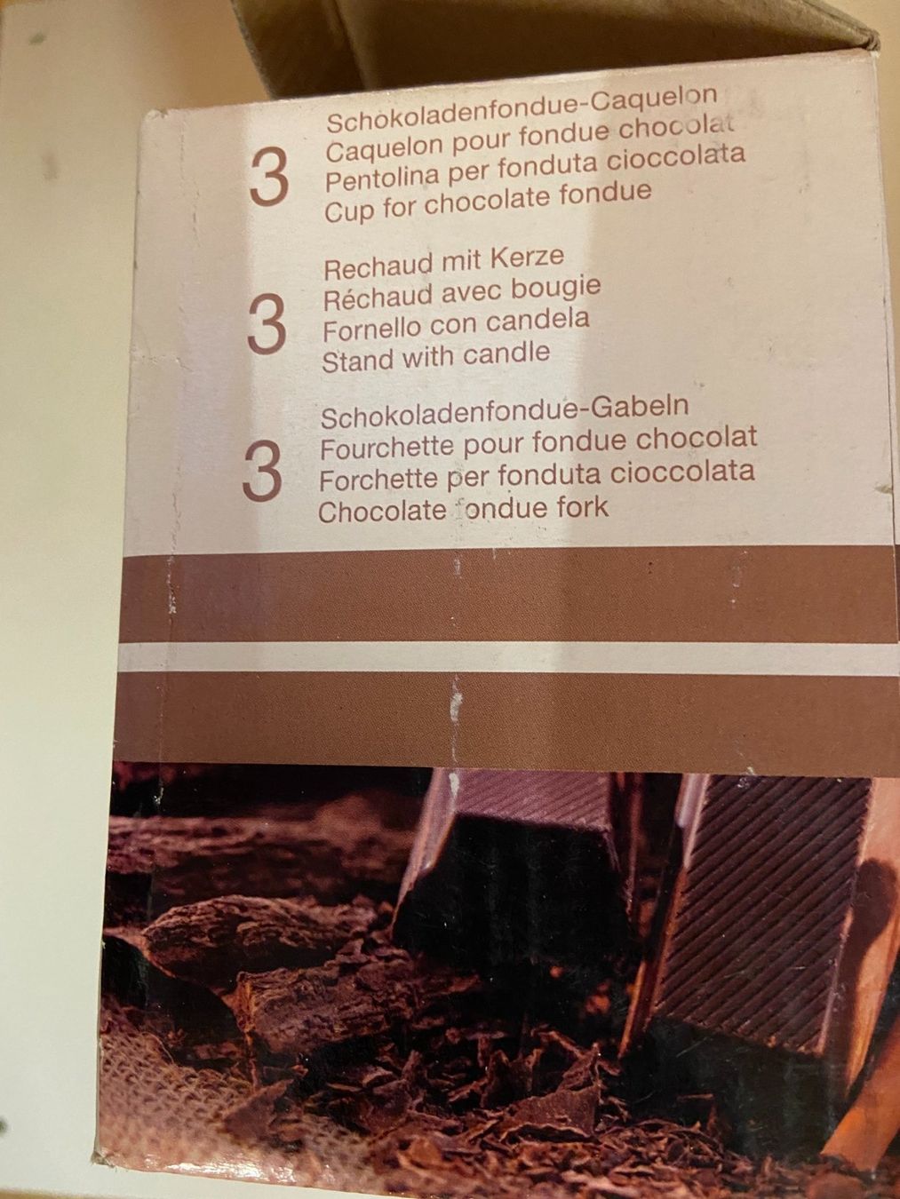 Set di piatti: Schokoladenfondue – Nuovo e nell'imballaggio originale da Werthenstein venduto da Sublix 5
